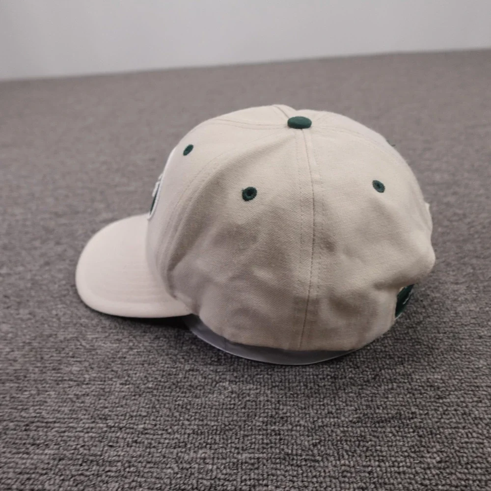 Vintage New York Jets Hat Cap Strap Back Mens 7 3/8 Beige NFL Football Twins